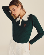 PRESERVE POINT COLLAR KNIT