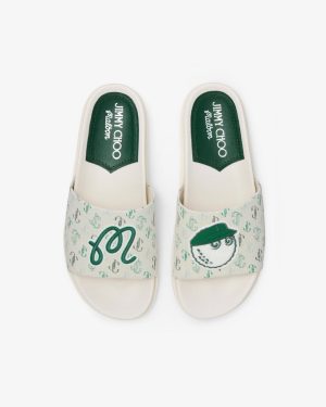 JIMMY CHOO X MALBON WOMENS SLIDE