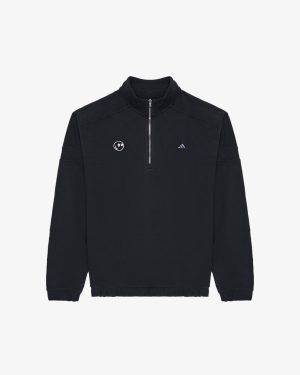 ADIDAS GO-TO HYBRID LOOSE FIT QUARTER ZIP