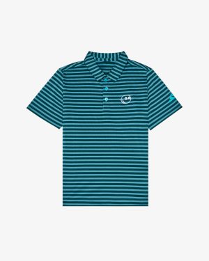 ADIDAS BOYS STRIPED POLO