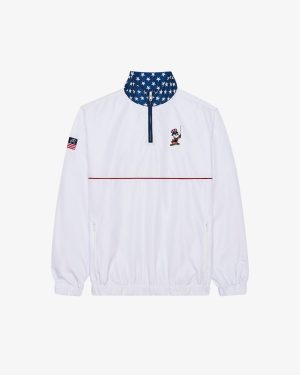 EAGLE BUCKETS NYLON QUARTER ZIP WINDBREAKER