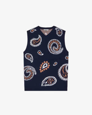 PAISLEY SWEATER VEST