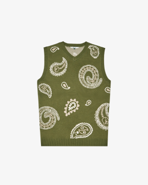 PAISLEY SWEATER VEST