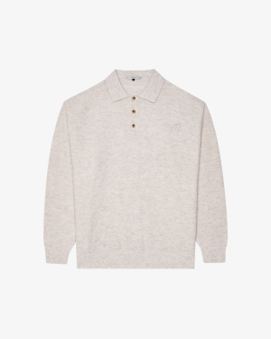 GAUGE WAFFLE KNIT POLO