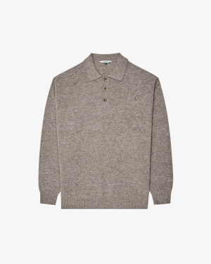 GAUGE WAFFLE KNIT POLO