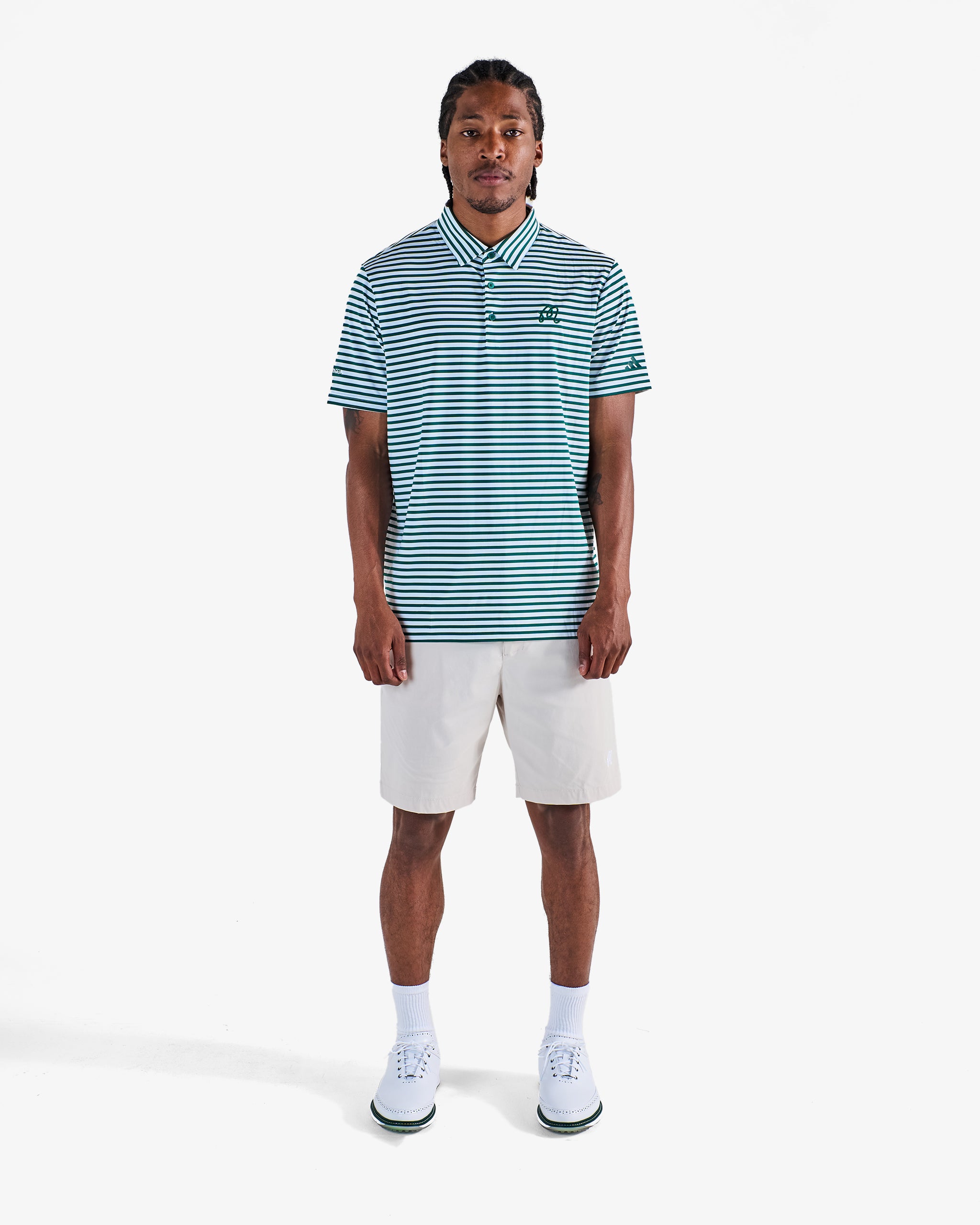 MALBON X ADIDAS ULTIMATE 365 STRIPE POLO SHIRT - Image 2