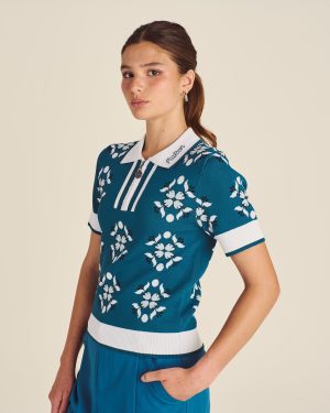 LUCIA QUARTER ZIP POLO